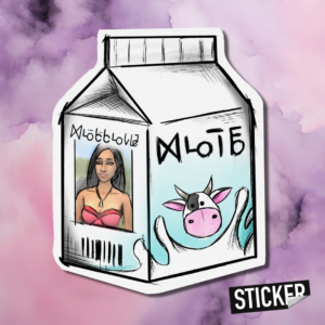 Missing Bella Goth milk carton Sticker