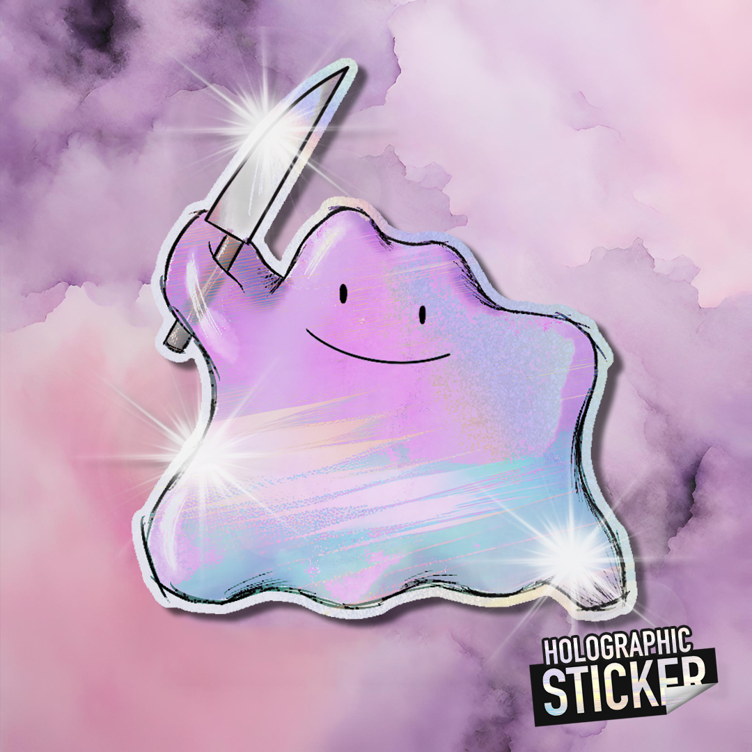 Ditto with Knife (Holographic Shine)