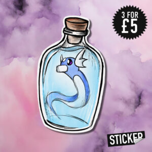 Dratini (in a Bottle) Sticker