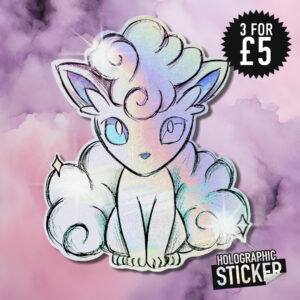 Alolan Vulpix Sticker (Holographic)