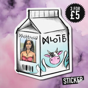 Missing Bella Goth milk carton Sticker